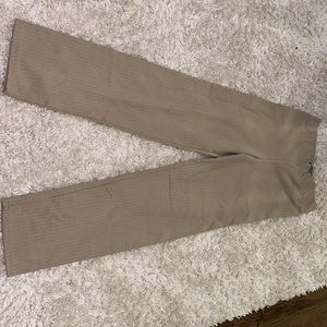 Tan striped pants